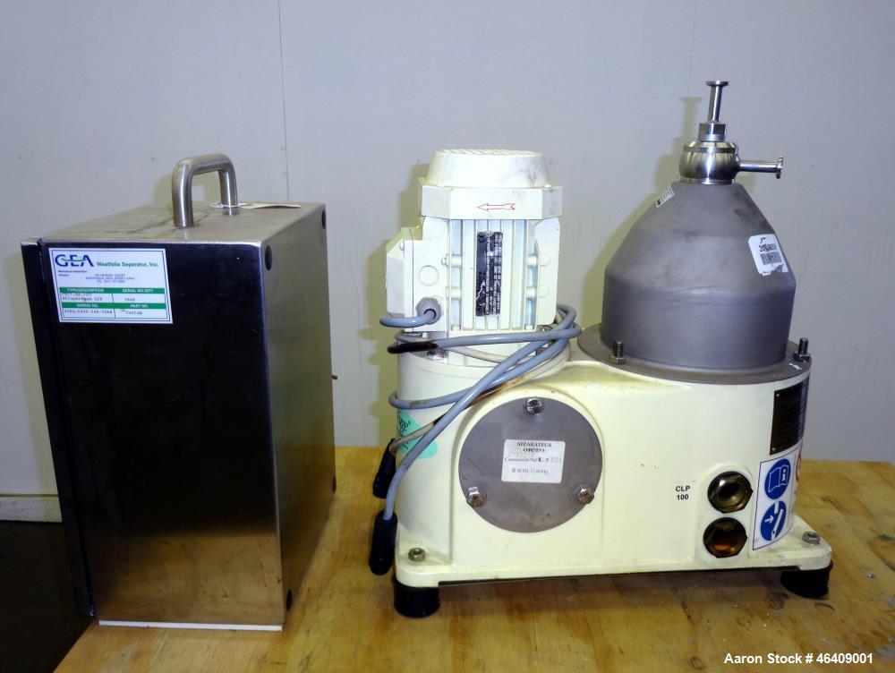 Used GEA Westfalia CTC-1-06-107 Solid Bowl Disc Centrifuge