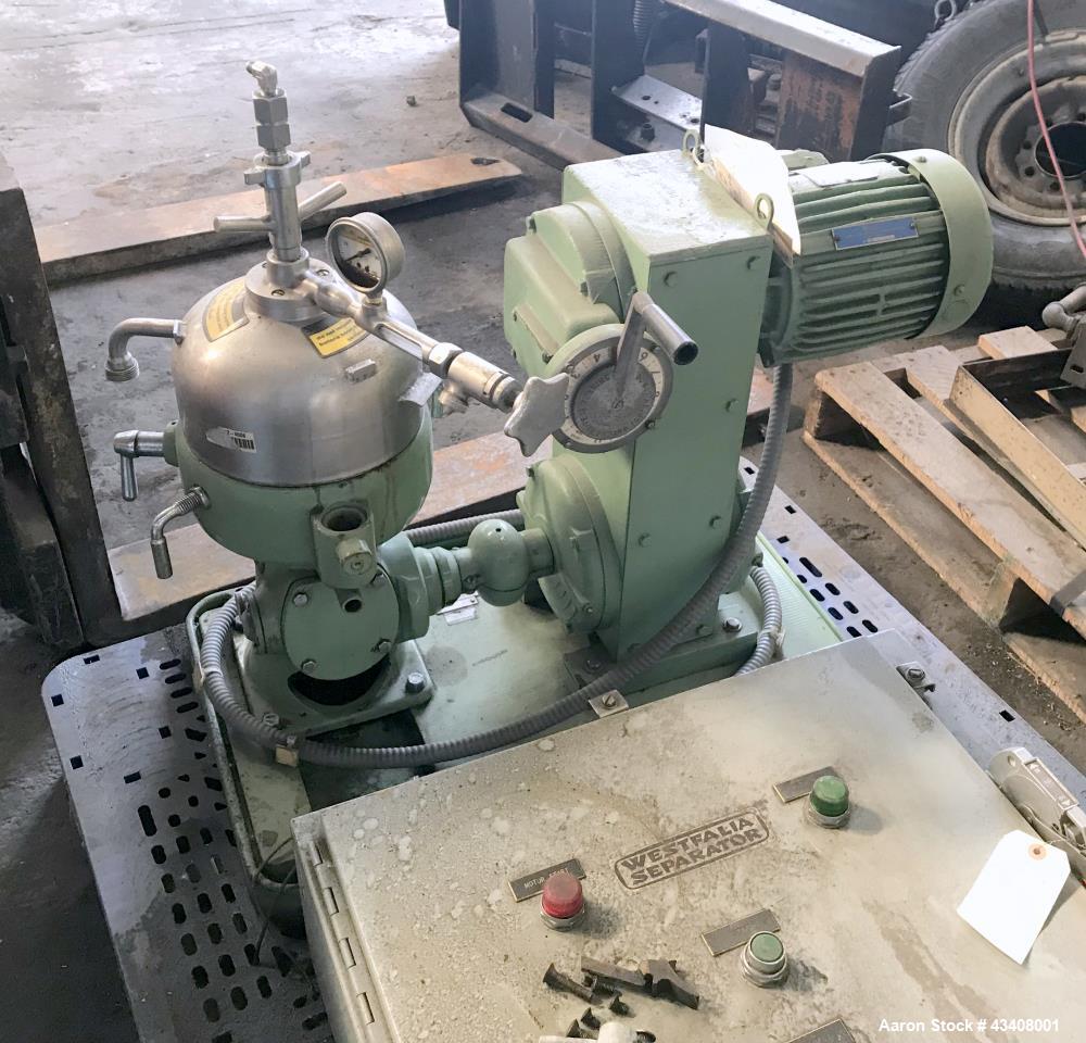 Used Westfalia KA-6-86-575 Solid Bowl Chamber Centrifuge