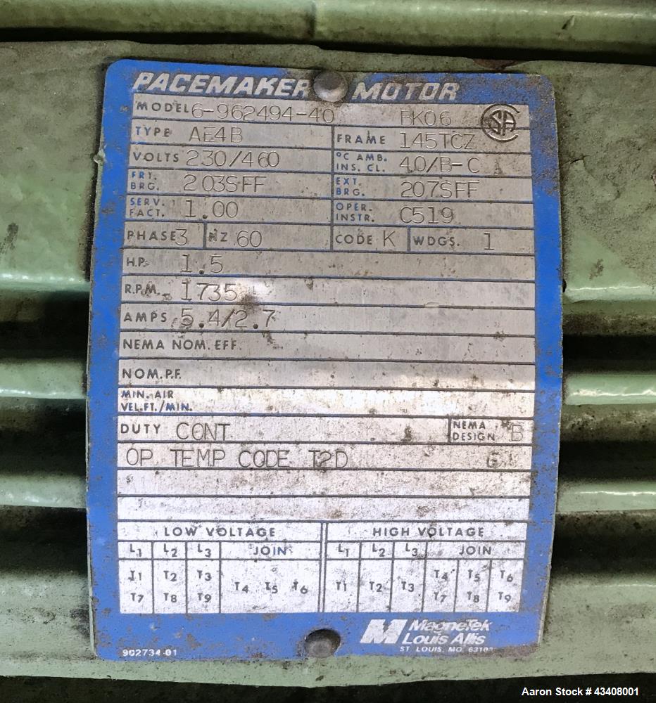 Used Westfalia KA-6-86-575 Solid Bowl Chamber Centrifuge