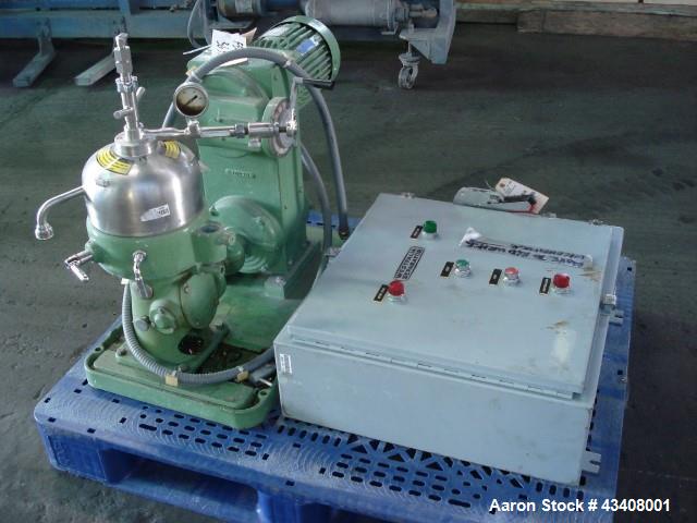Used Westfalia KA-6-86-575 Solid Bowl Chamber Centrifuge