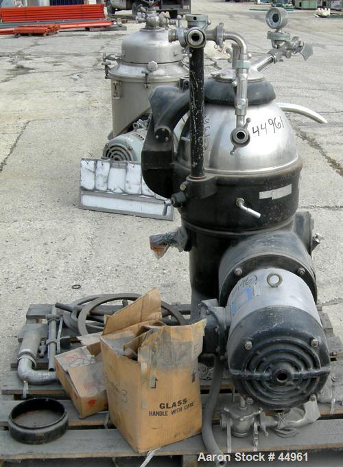 Used Stainless Steel Westfalia Chamber Bowl Centrifuge, KG-4006 