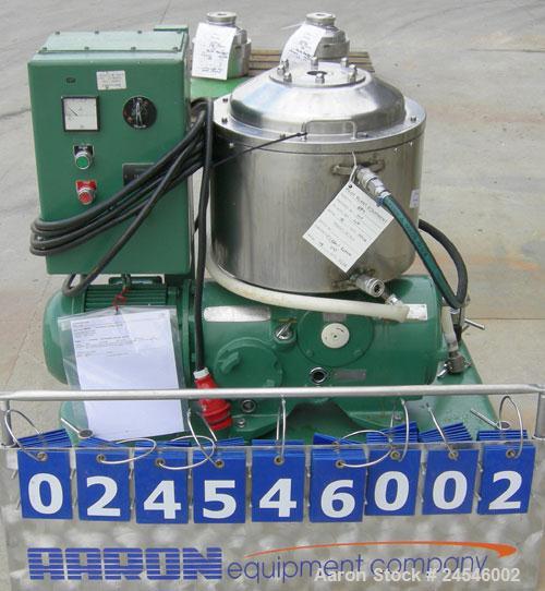 Used Westfalia KO-2006 Solid Bowl Disc Centrifuge