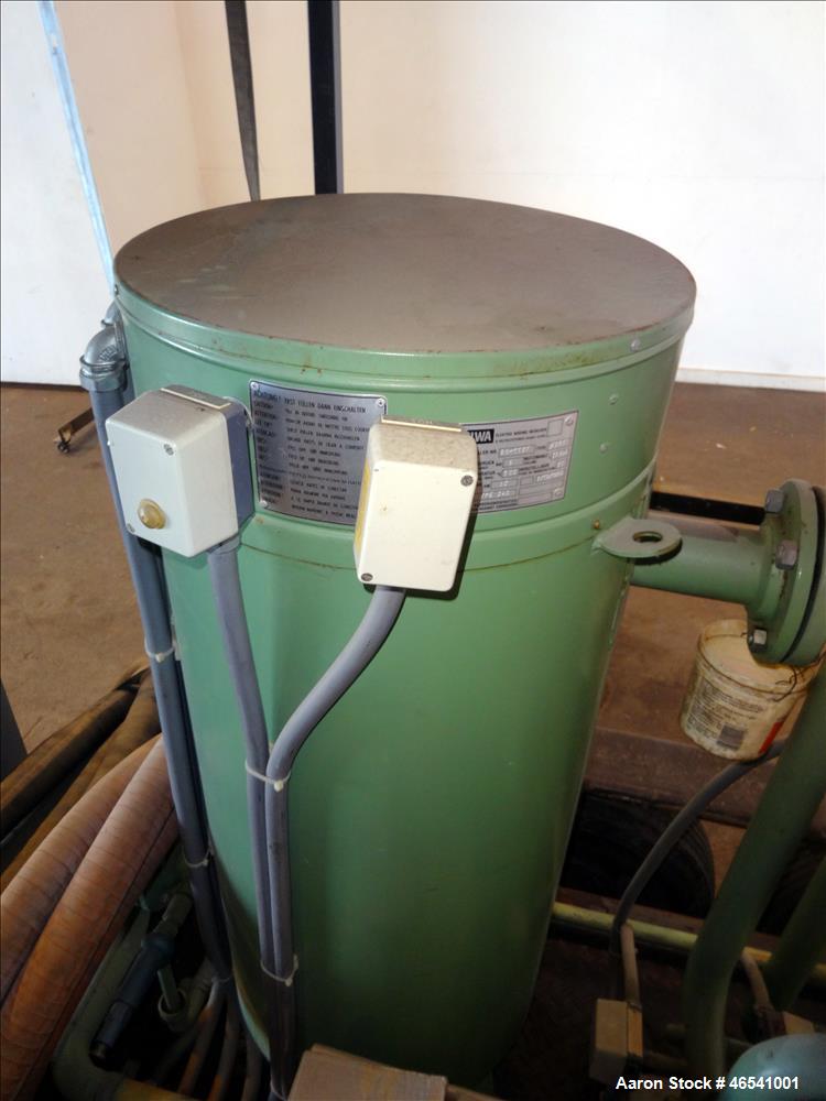 Used Westfalia OTA-14-00-066 Solid Wall Disc Centrifuge. Stainless steel construction (product contact areas), separator design (liquid/liquid/solid separation) maximum bowl speed 8510 rpm, 5 hp, 230...