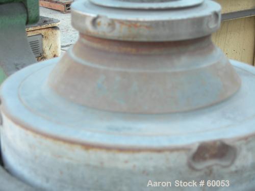 Used- Stainless Steel/Aluminum Westfalia Solid Bowl Disc Centrifuge, Model OTA-14-066