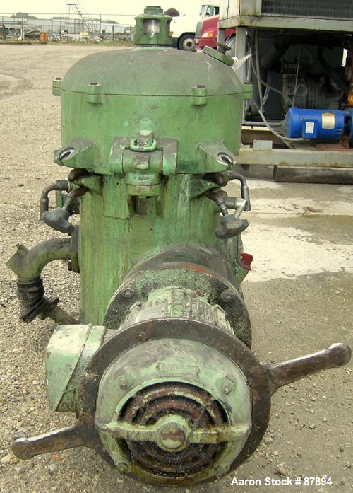 Used Stainless Steel Westfalia OTA-7-00-066 Solid Bowl Disc Centrifuge, 329