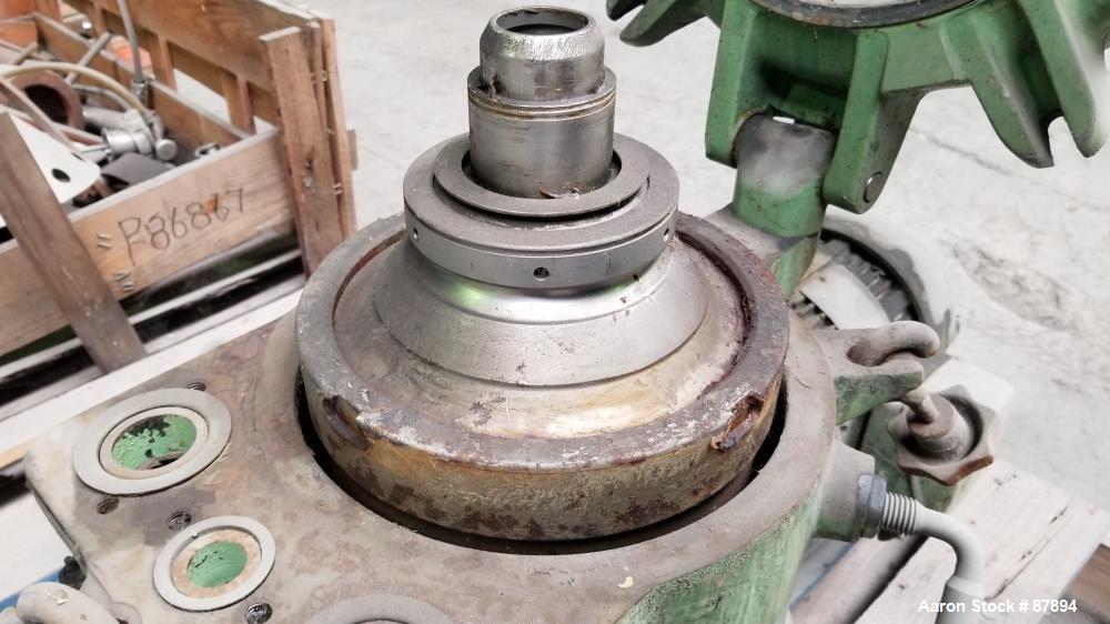 Used Stainless Steel Westfalia OTA-7-00-066 Solid Bowl Disc Centrifuge, 329