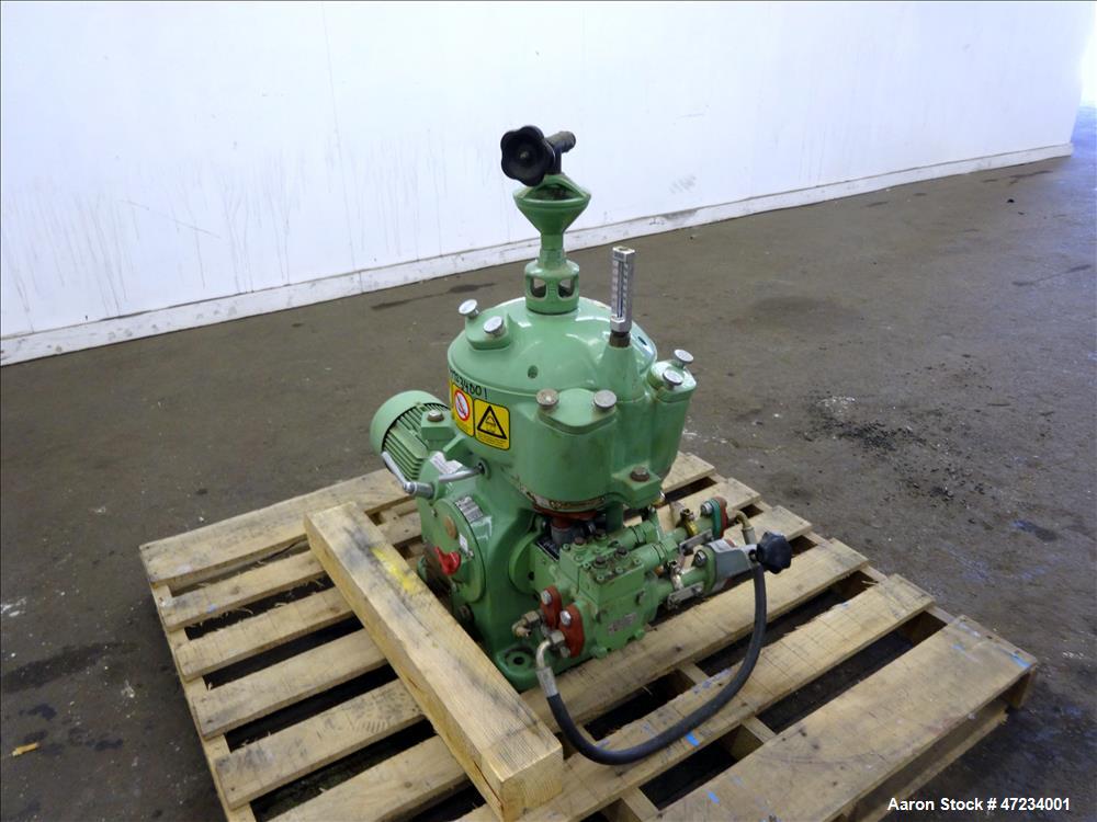 Used Westfalia OTB-2-00-066 solid bowl disc centrifuge