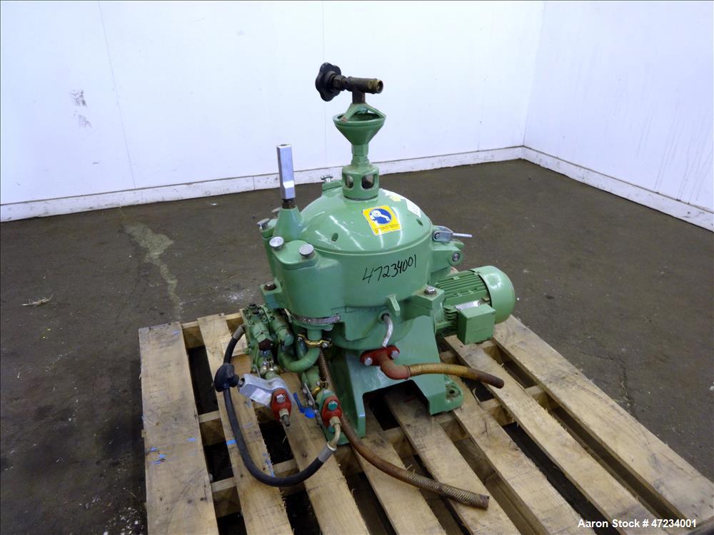 Used Westfalia OTB-2-00-066 solid bowl disc centrifuge
