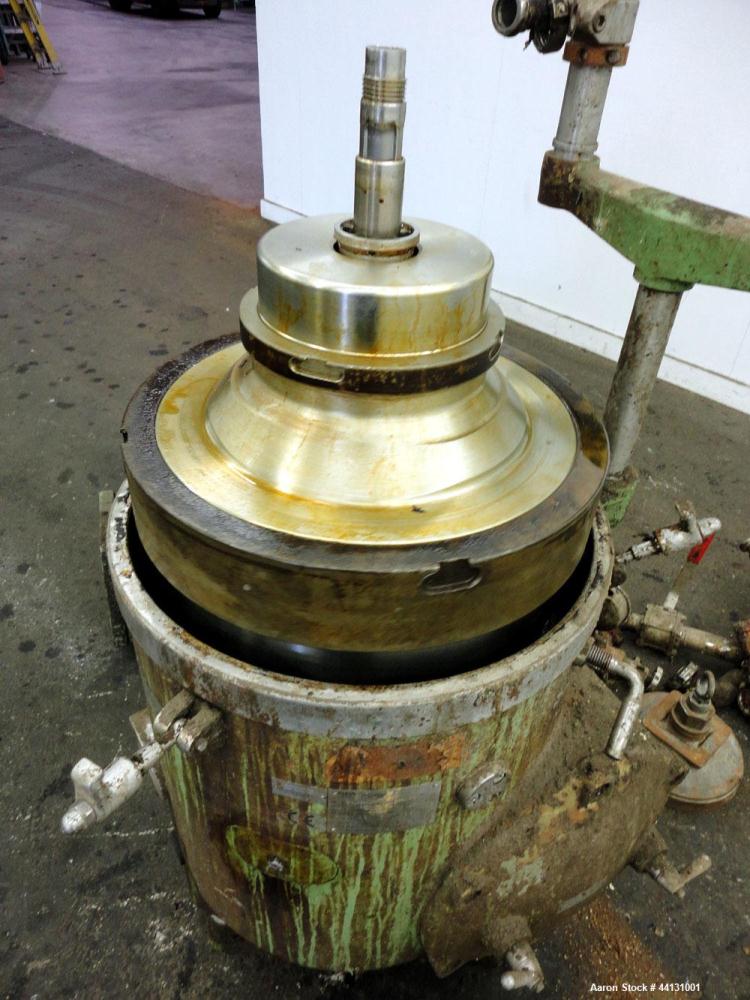 Used Stainless Steel Westfalia Solid Bowl Disc Centrifuge, RTA-45-01-074
