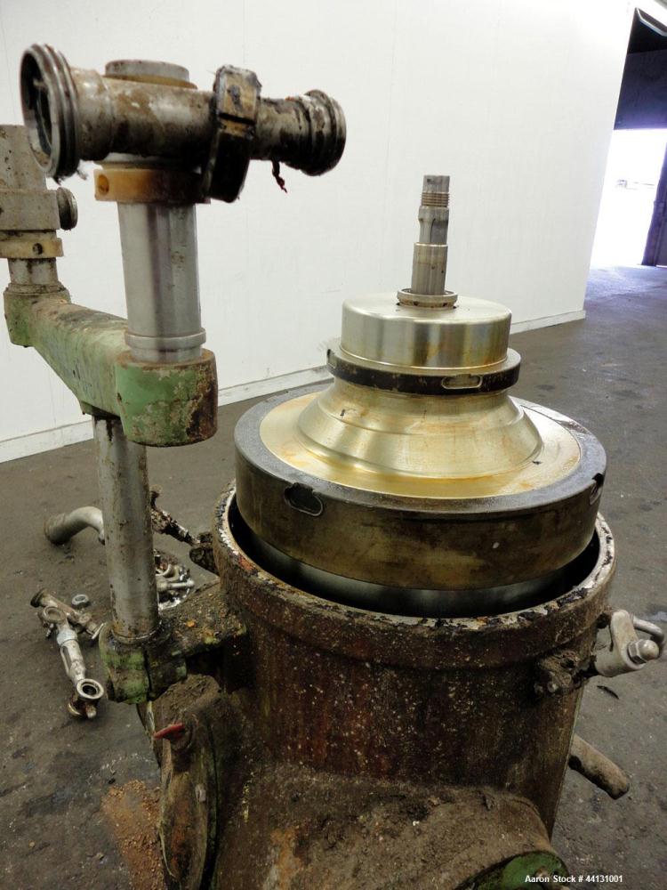 Used Stainless Steel Westfalia Solid Bowl Disc Centrifuge, RTA-45-01-074