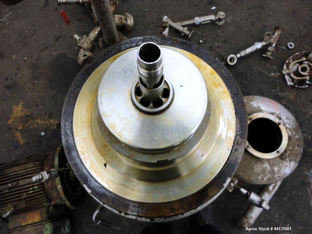 Used Stainless Steel Westfalia Solid Bowl Disc Centrifuge, RTA-45-01-074
