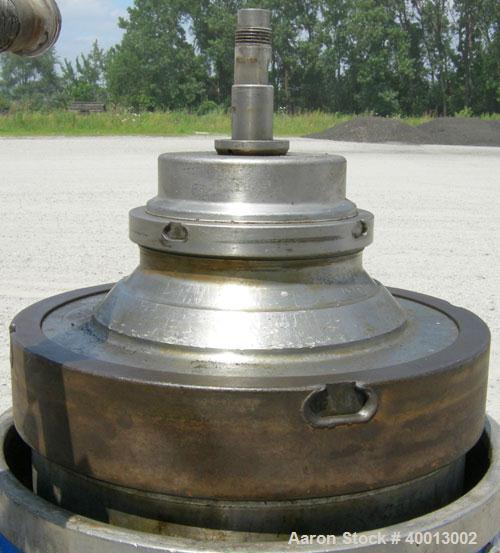 Used Stainless Steel Westfalia Solid Bowl Refining Disc Centrifuge, RTA-45-01-0