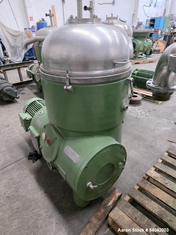 Used Westfalia RTA-140-01-076 Solid Bowl Disc Centrifuge – 5000 RPM, Stainless Steel, Dual Phase Discharge