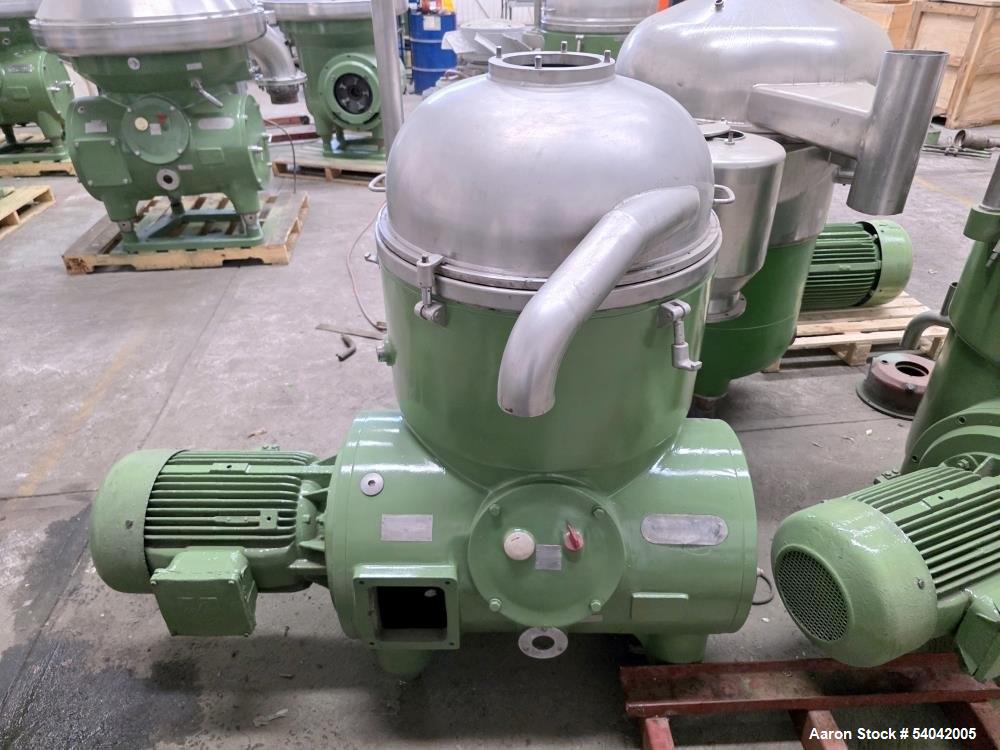 Used Westfalia RTA-140-01-076 Industrial Solid Bowl Refining Disc Centrifuge – 5000 RPM, Stainless Steel, Dual Phase Discharge