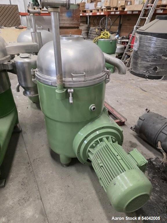 Used Westfalia RTA-140-01-076 Industrial Solid Bowl Refining Disc Centrifuge – 5000 RPM, Stainless Steel, Dual Phase Discharge