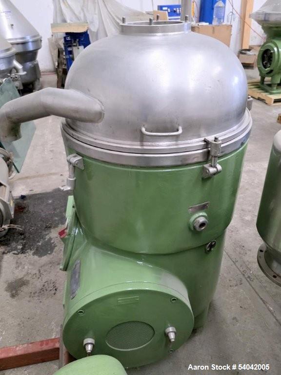 Used Westfalia RTA-140-01-076 Industrial Solid Bowl Refining Disc Centrifuge – 5000 RPM, Stainless Steel, Dual Phase Discharge