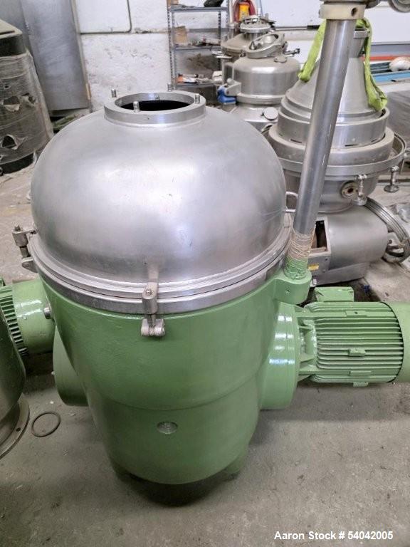 Used Westfalia RTA-140-01-076 Industrial Solid Bowl Refining Disc Centrifuge – 5000 RPM, Stainless Steel, Dual Phase Discharge