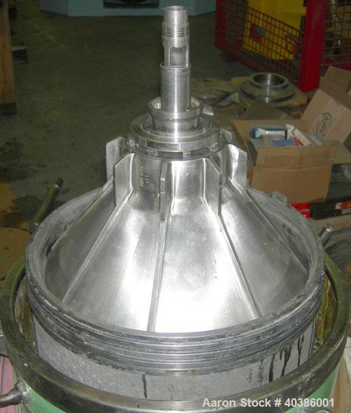 Used Stainless Steel Westfalia Solid Bowl Disc Centrifuge, RTA-45-01-076 
