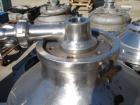 Used Alfa-Laval CDM 209-74S-60 Oil Purifier, 430 Stainless Steel. Designed for applications with mostly heavy phase, rated at 15 gallons per minute. 7.5 hp motor 480/3/60. Pump on heavy phase dischar...