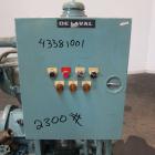 Used Alfa Laval MAB-206S-29-60 Solid Bowl Disc Centrifuge. 316 Stainless steel product contact areas, purifier design, maximum bowl speed 1700-1800 rpm, 10 hp drive motor, aluminum casing, centrifuge...