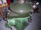 Used Alfa Laval MAB-206 Solid Bowl Disc Centrifuge. Stainless steel/aluminum construction, separator design, 1 hp drive motor 220/440/3/60. Unit reported to be fully reconditioned.