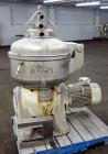 Used Stainless Steel Alfa-Laval Solid Bowl Disc Centrifuge, Model TGV-214H  