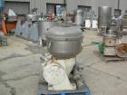 Used Stainless Steel Alfa-Laval Solid Bowl Disc Centrifuge, Model TGV-214H  