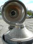 USED: Alfa-Laval model TGV-214H solid bowl disc centrifuge, 316 stainless steel construction (product contact areas). Separator design, bottom feed, centripetal pump liquid discharge. Direct drive co...