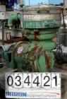 Used Alfa-Laval VIB-1919FE Oil Purifier, 304 Stainless Steel. Maximum bowl speed 1500 rpm, 7.5 hp motor, 380/3/50/1440 rpm.