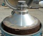 USED: Alfa-Laval BRH-214-34H-12 solid bowl disc centrifuge. 329 stainless steel construction (product contact areas), max bowl speed 4500 rpm, clarifier design, bottom feed, hermetic design, centrifu...