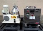 Used GEA Westfaila CTC-1-06-107 Solid Bowl Disc Centrifuge, Stainless Steel. 12,000 Rpm max bowl speed, rated 1.0kg/cu dm heavy phase, 1.4kg/cu dm solids, approximately 1.32 kW motor, centrifugal pum...