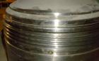Used Westfalia BKA-25-86-076 Solid Bowl Disc Centrifuge, 316 Stainless Steel Construction (product contact areas). Maximum bowl speed 6500 rpm, chamber bowl clarifier design, centripetal pump liquid ...