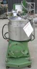 Used Westfalia BKA-28-86-076 Solid Bowl Disc Centrifuge, 316 Stainless Steel Construction (product contact areas). Maximum bowl speed 6500 rpm, chamber bowl clarifier design, centripetal pump liquid ...