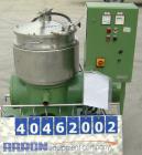 Used: Westfalia BKA-28-86-076 Solid Bowl Disc Centrifuge, 316 stainless steel construction (product contact areas), max bowl speed 6500 rpm, chamber bowl clarifier design, centripetal pump liquid dis...