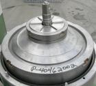 Used: Westfalia BKA-28-86-076 Solid Bowl Disc Centrifuge, 316 stainless steel construction (product contact areas), max bowl speed 6500 rpm, chamber bowl clarifier design, centripetal pump liquid dis...
