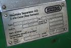 USED: Westfalia BKA-35-86-576 solid bowl disc centrifuge.316 stainless steel construction (product contact areas). Max bowl speed 5000 rpm, two chamber bowl design, centripetal pump liquid discharge,...