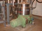 Used Westfalia BKA-45-86-076 Solid Bowl Disc Centrifuge, 316 stainless steel construction (product contact areas).Max bowl speed 5400 rpm, chamber bowl design, centripetal pump liquid discharge, dire...