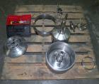 Used Westfalia BKA-6-86-076 Solid Bowl Disc Centrifuge, 316 Stainless Steel. Maximum bowl speed 8510 rpm, chamber bowl design, clarifier design (liquid/solids separation), centripetal pump liquid dis...