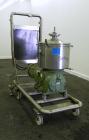 Used Westfalia BKA-6-86-076 Solid Bowl Disc Centrifuge, 316 Stainless Steel. Maximum bowl speed 8510 rpm, direct drive configuration, 7.5 hp drive motor. Mounted on a cart with casters and a control ...
