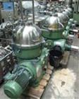 USED: Westfalia chamber bowl separator, type KA-25-86-076. Material of construction is stainless steel on product contact parts. Max bowl speed 4480 rpm by an 11.25 hp/ll kw, 420 volt/50 cycle/3 ph d...