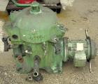 Used Stainless Steel Westfalia OTA-7-00-066 Solid Bowl Disc Centrifuge, 329
