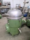 Westfalia RTA-140-51-S76 Disc Centrifuge – Solid Bowl, 5000 RPM, Stainless Steel, Dual Phase Discharge