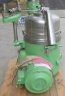 Used Stainless Steel Westfalia Solid Bowl Disc Centrifuge, RTA-45-01-076 