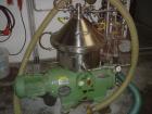 Used Westfalia SA-19-06-076 Desludger Disc Centrifuge, stainless steel. 8150 rpm, diameter 14.3