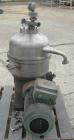 Used Stainless Steel Westfalia Solid Bowl Disc Centrifuge, TA-40-01-156 