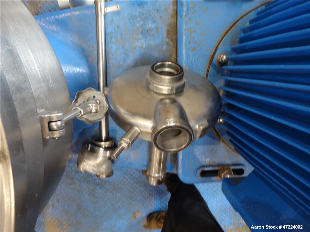 Used Alfa Laval Disc Nozzle Centrifuge, Model FEUX-412