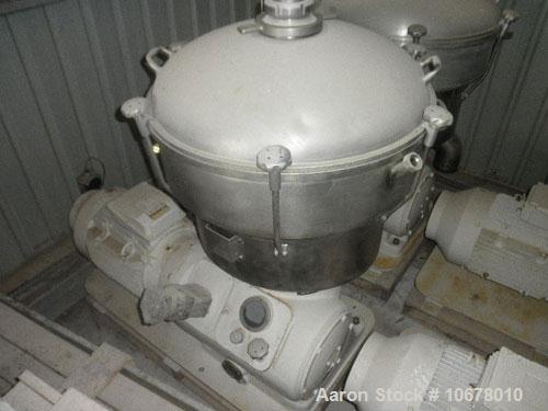 Used Alfa Laval Nozzle Disc Centrifuge, Model FESX412S-34/4000-29
