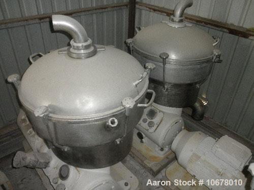 Used Alfa Laval Nozzle Disc Centrifuge, Model FESX412S-34/4000-29