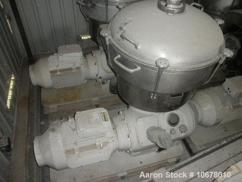 Used Alfa Laval Nozzle Disc Centrifuge, Model FESX412S-34/4000-29