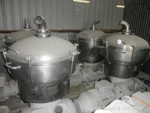 Used Alfa Laval Nozzle Disc Centrifuge, Model FESX412S-34/4000-29